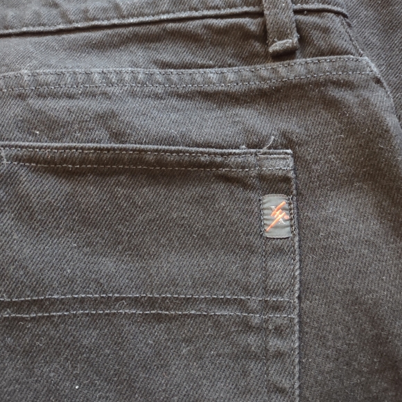 Straight Leg Black Jeans - Picture 5 of 6